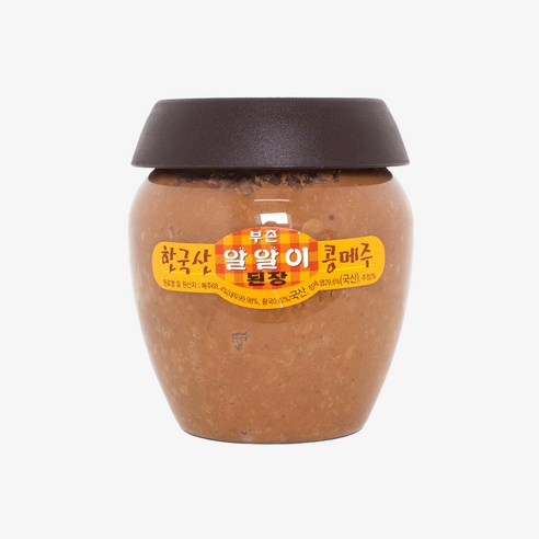 100% 국산콩으로 만든 깊고 구수한 알알이식품 부촌 알알이된장!