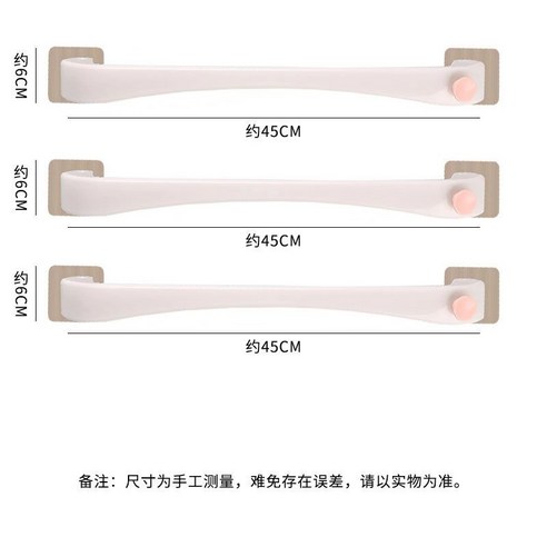 타월걸이 무료 천공된 욕실 수건걸이 욕실 화장실 슬리퍼 걸이 수건 걸이용 걸이 주방 수건걸이, 업그레이드 수건걸이 흰색 3개