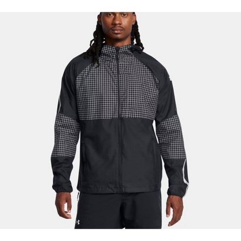 언더아머 UNDER ARMOUR 1386674 001 블랙 론치 엘리트 콜드웨더 재킷 콜드기어 러닝 바람막이 자켓 660340