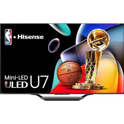 하이센스 65인치 클래스 U7시리즈 미니 LED ULED 4K UHD 구글 스마트 TV 65U7N 2024년형 QLED 네이티브 144Hz 모션 레이트 480 풀 어레이 로컬, 2024 New Model, 75 Inch