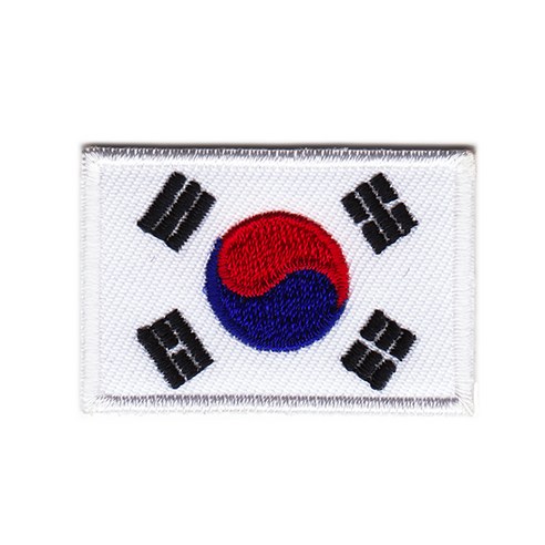 군지 육군 컴뱃셔츠 종합군수학교부대마크 Best Top5 9 와펜 C543 - 태극기 (소) 국기 korea 마크 패치 와펜