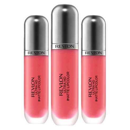 레브론 울트라 HD 매트 립컬러 틴트 5.9ml, 620 HD 플러테이션, 3개