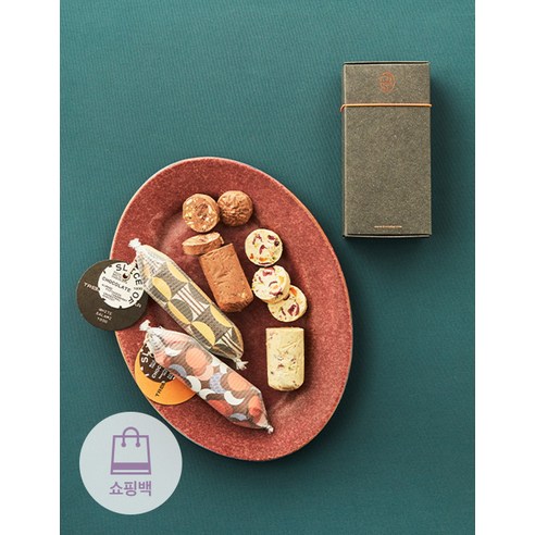 빠른배송 [트리투바] 화이트 & 밀크 살라미 초콜릿 선물세트 19812, [트리투바] 화이트 & 밀크 살라미 선물세트, 1개