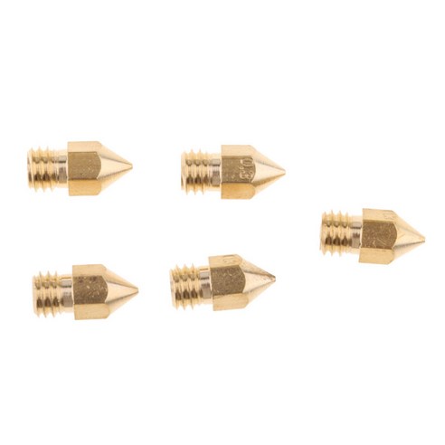 Ursmart 1.75mm 필라멘트 용 5Pcs / Pack 3D 프린터 압출기 노즐 0.2 / 0.3 / 0.4 / 0.5mm, 0.3mm, 황동, 설명