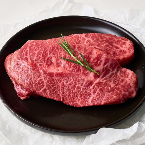 [한우이츠] 한우 1++ 부채살 스테이크 소고기 캠핑 바베큐, 5개, 300g