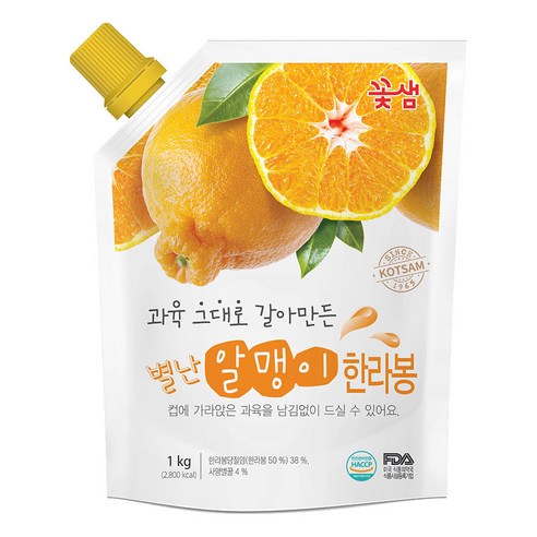 꽃샘 별난알맹이 한라봉 1kg 2개세트, 2개 메가커피