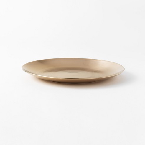 시간을 담은 빛, 우리놋 방짜유기 원형 접시 1호