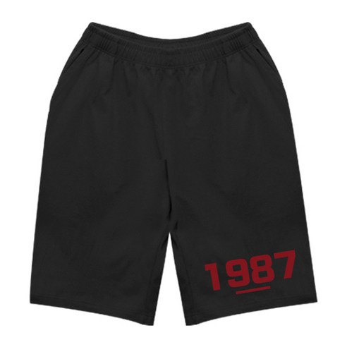 1987 아우라큐 미니쭈리 반바지, 남녀 공용 빅사이즈 남성반바지 1987 아우라큐 미니쭈리 반바지, 남녀 공용 빅사이즈 남성반바지