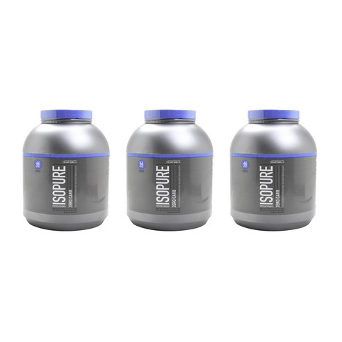 이소퓨어 제로 카브 프로틴 파우더 단백질 보충제, 3개, 2.04kg