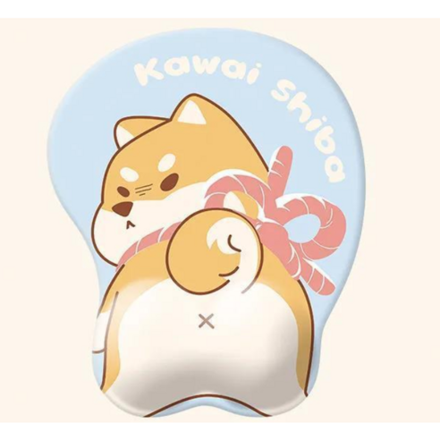 3D 입체 마우스패드 손목 받침대 딸기 곰 호랑이 뚱이 도라에몽 짱구 러블리 보글보글 스폰지밥 뚱이 캐릭터 애니 굿즈 손목보호 8종, W07