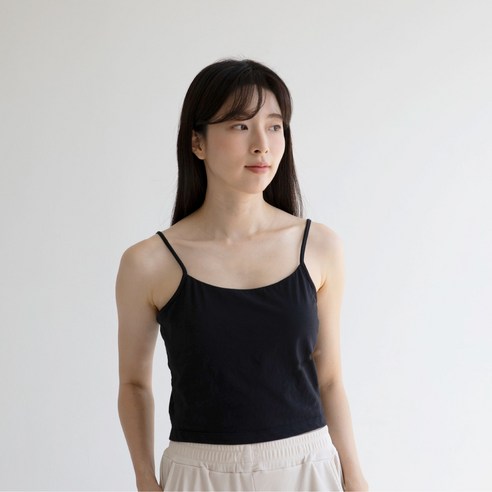 브라 답답함은 이제 안녕! 민와일 노밴드 크롭나시로 하루 종일 편안하게