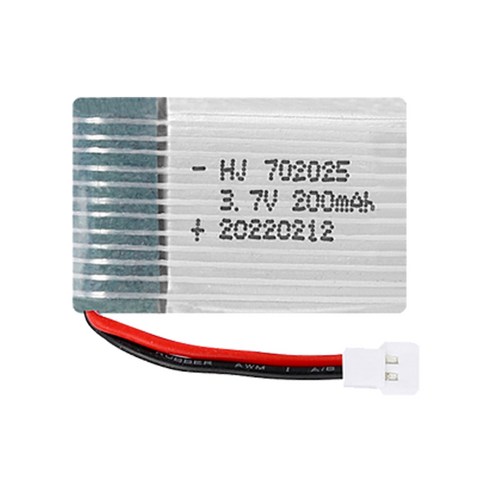 올칩 3.7V 200mAh 리튬폴리머 배터리 드론용 소형 RC 쿼드콥터 예비 부품 교체용, 1개, (X4) 3.7v 200mah(MOLEX)