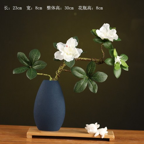 DFMEI Zisha Zen 꽃병 세라믹 수경 꽃꽂이 거실 가정 장식 티 테이블 작은 꽃꽂이 수예, 색깔4