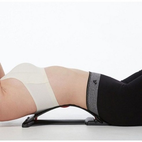 뭉친 허리, 시원하게 풀어주는 블루산업 4단계 안마 지압 허리 스트레칭 기구