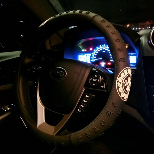 특별 Geely Bo Yue Bo Rui 새로운 비전 킹콩 Emgrand Gs Gl Ec7 스티어링 휠 커버 만화 D 유형, Kronxin실리콘D유형