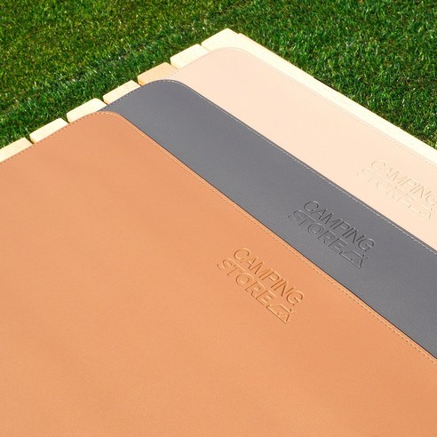 캠핑상회 감성캠핑 롤테이블 가죽 커버 매트 (3color), 그레이_대