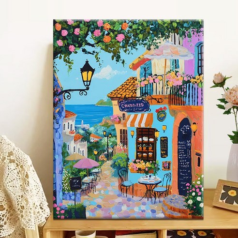 피포페인팅 DIY 명화그리기 유화 그림 그리기 아크릴화 30*40cm, 32타입, 1개