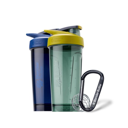 BLENDER BOTTLE 스트라다 트라이탄 828ml + 카라비너 세트구성217321, 코발트, 블랙(단일색상), 1개 스트라다블렌더