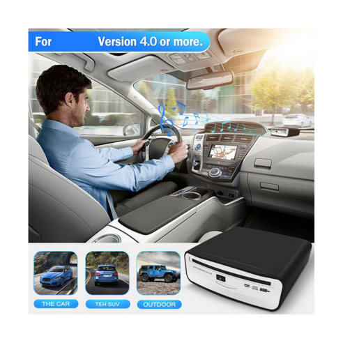 USB 2.0 인터페이스 자동차 라디오 CD/DVD 접시 상자 플레이어 안드로이드 플레이어 라디오용 외부 스테레오, 한개옵션0