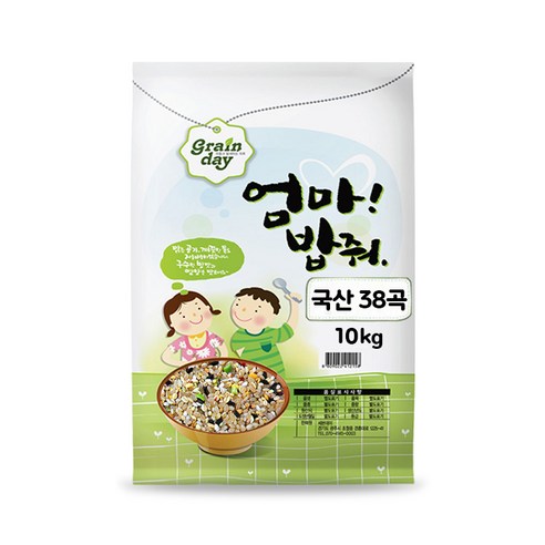 엄마밥줘 국산 38곡 혼합잡곡, 1개, 4kg