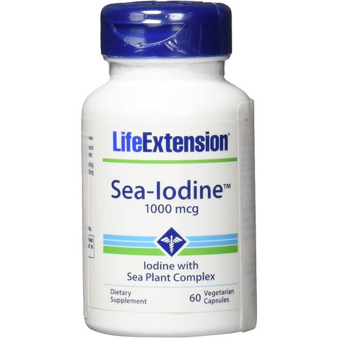 Sea-Iodine 1000 mcg 60 Vegetarian Capsules-Pack-2, 1개, 2