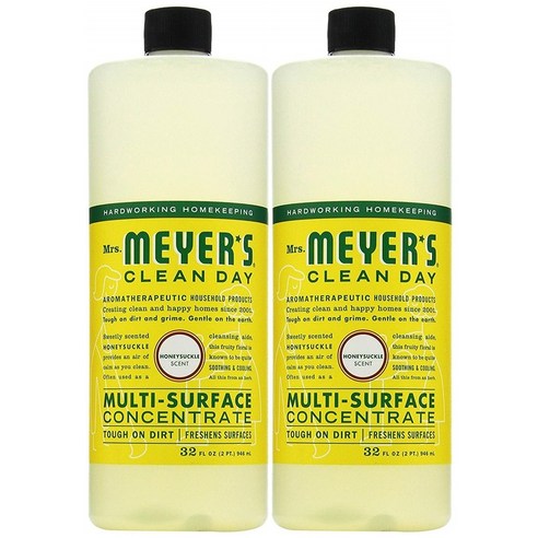 미세스 메이어스 다목적 세정제 946ml(32oz) 2팩 허니석클 클린 데이 리필 Mrs. Meyer’s Clean Day Multi-Surface Concentrate Honeysuckle 32 fl oz, 2개, 946ml 클린코드