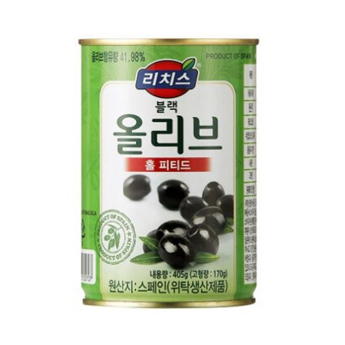 (주)동서 리치스 피티드 블랙 올리브 홀, 3kg, 1개
