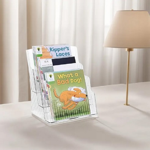 투명한 아름다움으로 아이의 꿈을 키우는 WELLKY 북클럽 아크릴 책꽂이