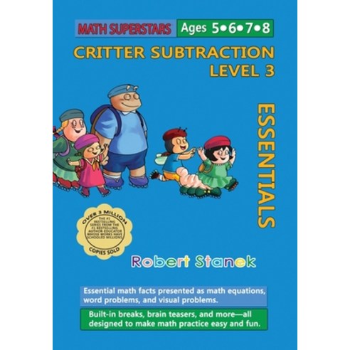 Math Superstars Subtraction Level 3: Essential Math Facts for Ages 5 - 8 Paperback, Bugville Learning & Early E..., English, 9781627166324