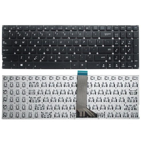 K553M K553MA 플라스틱용 프레임 교체가 없는 노트북 키보드, 350x150x5mm, 플라스틱, 검은 색