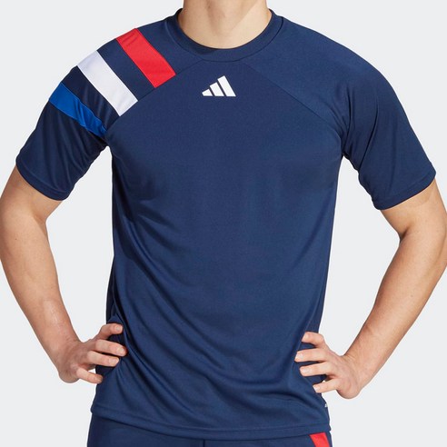 아디다스 adidas 트레이닝복 기능성 반팔티 풀토레 반팔 티셔츠 네이비 남여공용