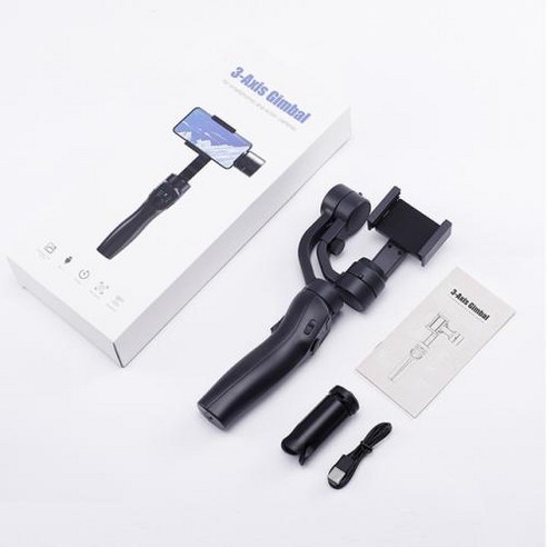 Zhiyun Smooth 5S AI Pro지윤휴대폰 짐벌 안정기, 1개 f8짐벌 14 샤오미 아이폰 핸드폰용 흔들림 방지 비디오 녹화 안정기 스마트폰 삼각대 핸드헬드 짐벌 휴대폰 거치대, 01 F8-BK