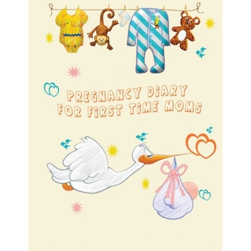 Pregnancy Diary for First Time Moms Paperback, Charlie Creative Lab, English, 9781801542951