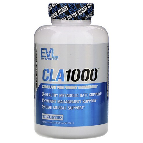 EVLUTIONNUTRITION CLA 1000 소프트젤, 180개입, 1개