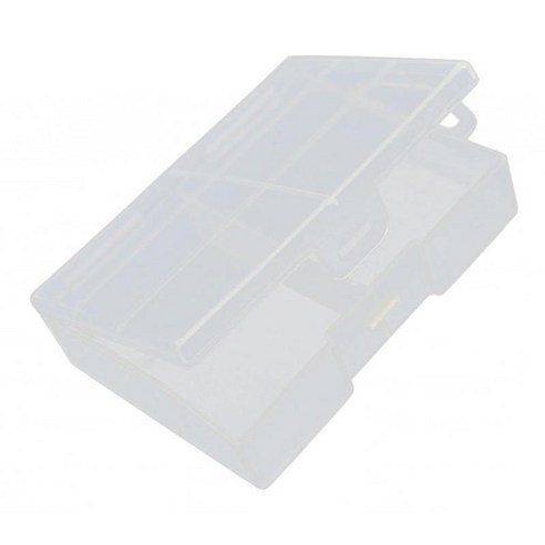 24X AAA 배터리 투명 흰색 보관 케이스 홀더 충전식 배터리, 10.9x7x2.5cm, 클리어, 플라스틱