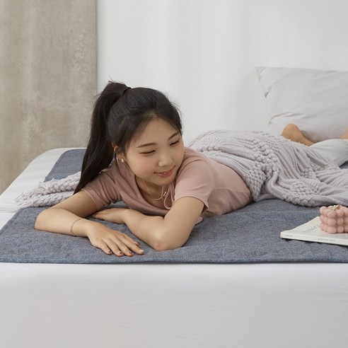 어울림베딩 빨아쓰는 카본 탄소매트 전자파안심 원적외선 싱글 더블 캠핑 전기요, 블루, 더블(135x180cm)