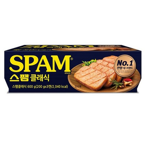 스팸 클래식 200g 3p + 25% 라이트 200g, 800g, 4세트