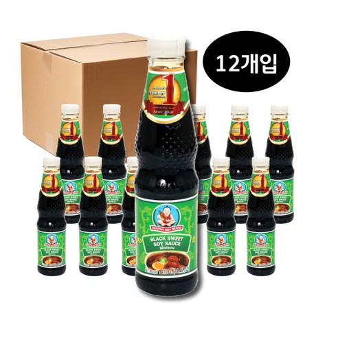 HEALTHY BOY 태국간장 스위트블랙소이소스 씨유담완 400G 12개입, 12개