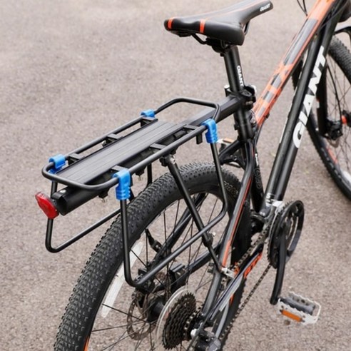 자전거 뒤좌석과 짐받이를 겸비한 편리한 자전거 랙