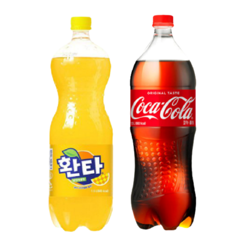 환타 파인애플1.5L + 코카콜라 1.5L 각3펫씩 탄산음료, 1.5L, 1세트