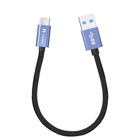 속도빠른 안드로이드오토 케이블 C타입 고속 충전 데이터 케이블 USB3.2 Gen2 A TO C, 블루10Gbps, 30cm, 1개