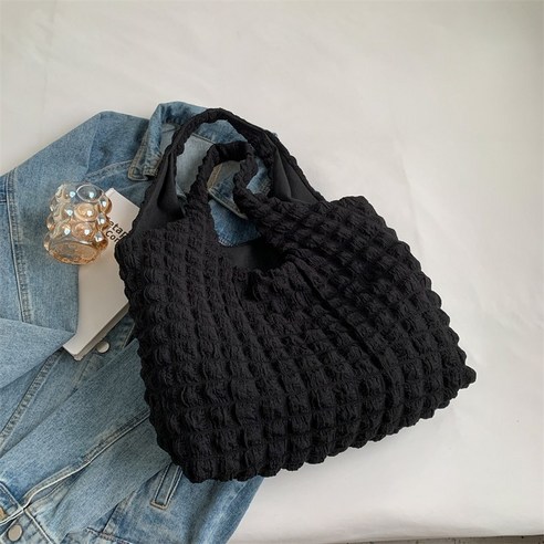 여성 가방 캔버스 숄더 가방 대용량 클래스 통근 가방