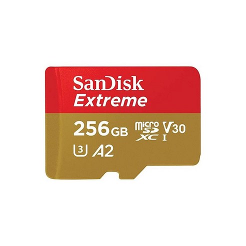 SanDisk 256GB 익스트림 마이크로SDXC UHS-I 메모리 카드 최대 190MB/s C10 U3 V30 4K 5K A2 마이크로 SD 카드 SDSQXAV-256G-GN6M, Memory Card Only_64GB