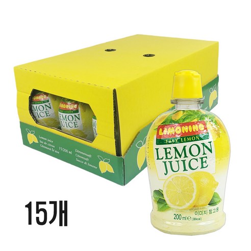리모니노레몬원액주스 레몬즙 200ml x 9개
