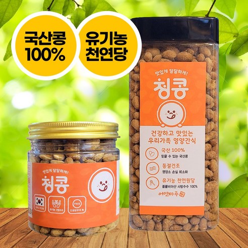 어연마루 청콩 청국장콩 콩과자 발효효소 아이 어르신간식 사무실 국산콩 나또 발효낫또 단백질간식 영양간식 건강간식 추천, 80g, 1개... 
