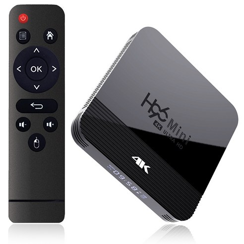 노 브랜드 안드로이드 TV 박스 9.0 H96 미니 H8 RK3228A 2.4G/5G 듀얼 와이파이 미디어 플레이어 BT4.0 1GB 8GB EU 플러그