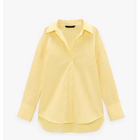 봄셔츠 ZARA 자라 여자셔츠 봄나들이셔츠 단색 캐주얼 14H0222