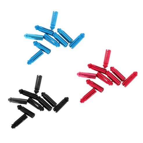27 조각 알루미늄 합금 다트 비행 보호기 Savers 혼합 색상, 블랙 레드 블루