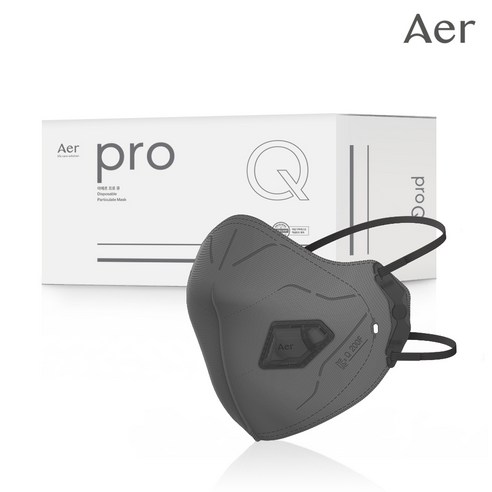 아에르 Pro Q200F (프로 큐) 1급 방진마스크 1BOX (10개입) / 산업용 공사현장 분진 용접용, 아에르 PRO Q200F 1급 방진 (그레이), 10개입, 1개