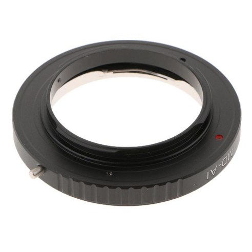 니콘 DSLR D750 D610 D5600 D7000 D7200 D800용 AI F 마운트 카메라 바디에 미놀타 MD MC 렌즈용 알루미늄 합금 매크로 어댑터, 설명, 블랙, 금속